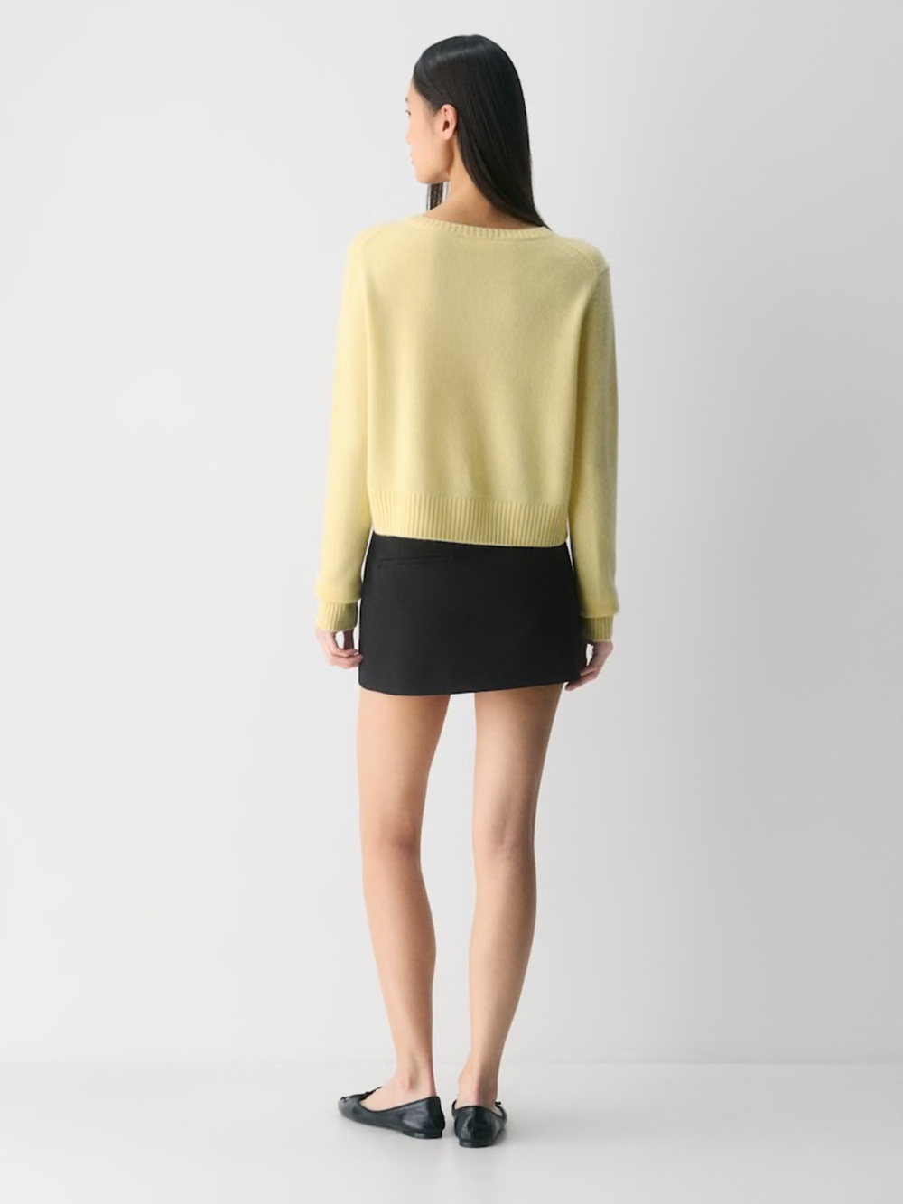 NWT - Aritzia Essential Cashmere Acme Cardigan - Size XS - Lemonade - Picture 5 of 8